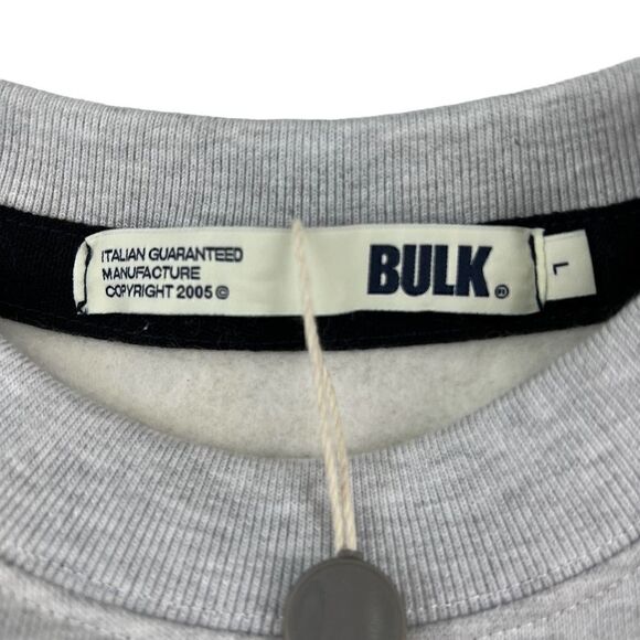 New Bulk Men L Large Grey Sweater Pullover Comfortable Long Sleeve Sweatshirt - Picture 7 of 10